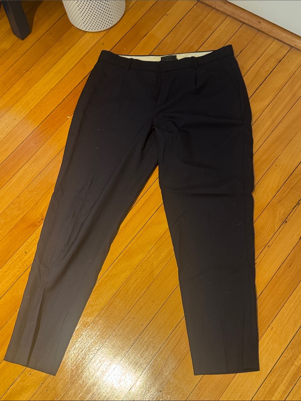 J. Crew Navy Super 120s Wool Women's Tailored Trousers